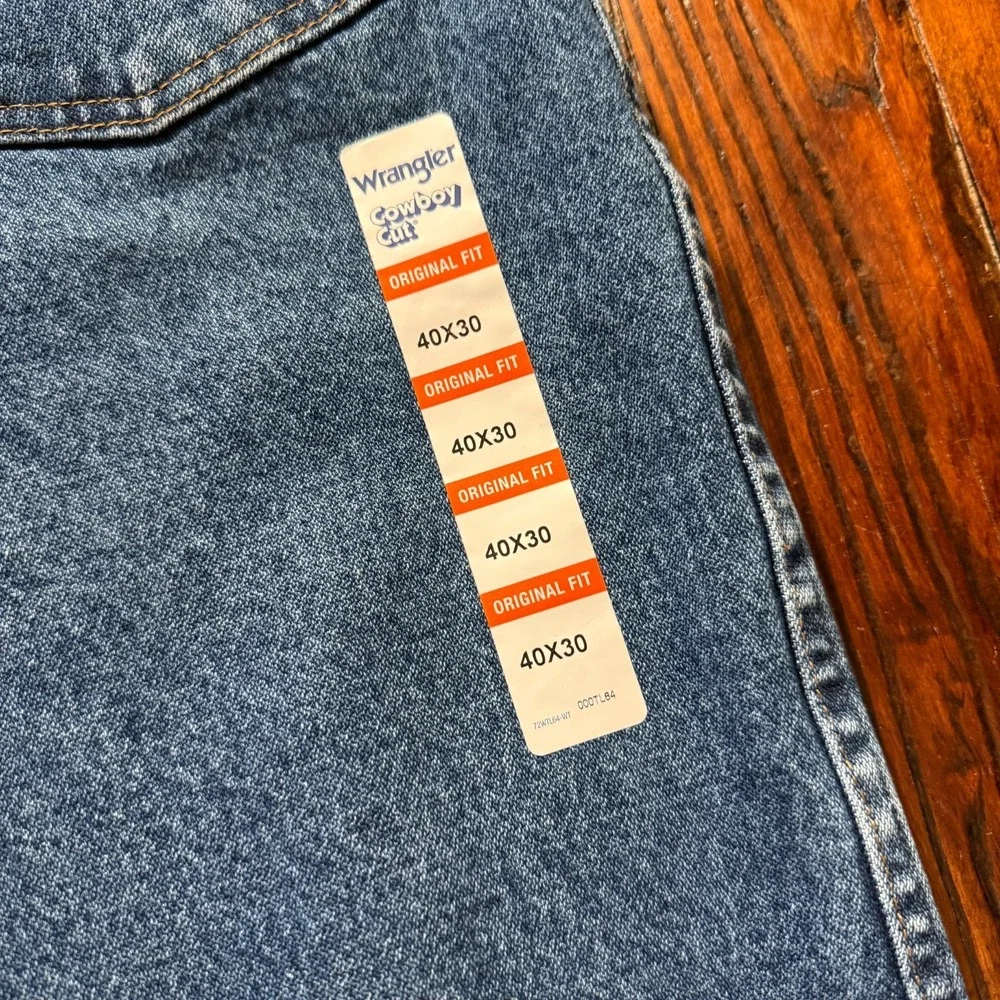Wrangler Jeans 40x30 Blue Cowboy Cut 1013MWZ DEADSTOCK Vintage NOS